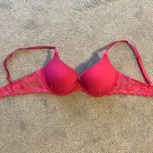Victoria’s Secret Push Up Demi Pink Lace Bra